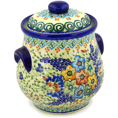 Jar with Lid and Handles in pattern D59