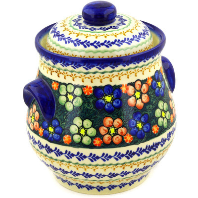 Jar with Lid and Handles in pattern D77