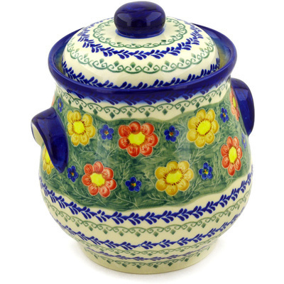 Jar with Lid and Handles in pattern D72