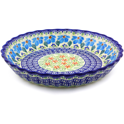 Fluted Pie Dish in pattern D198