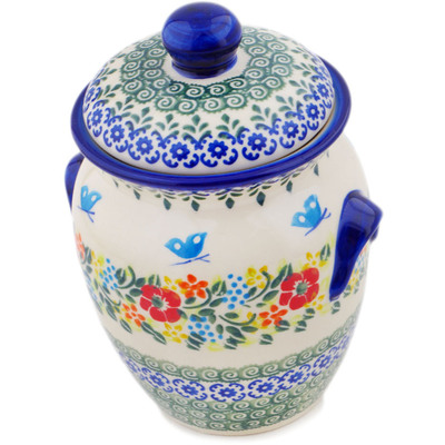 Jar with Lid and Handles in pattern D311