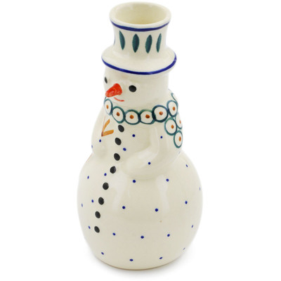 Pattern D22 in the shape Snowman Candle Holder