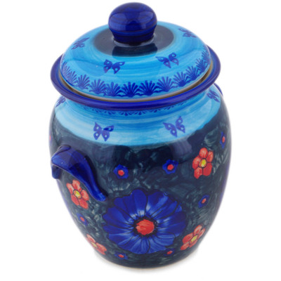 Pattern D113 in the shape Jar with Lid and Handles