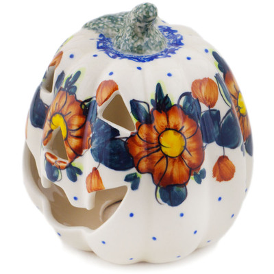 Pattern  in the shape Jack O Lantern Candle Holder
