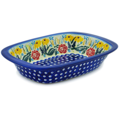 Rectangular Baker with Handles in pattern D332