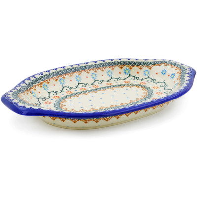 Platter with Handles in pattern D203
