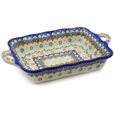 Pattern D203 in the shape Rectangular Baker with Handles