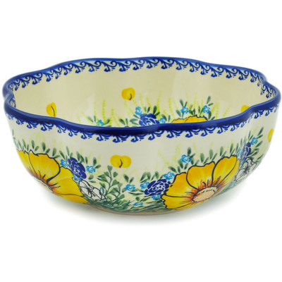 Scalloped Fluted Bowl in pattern D320
