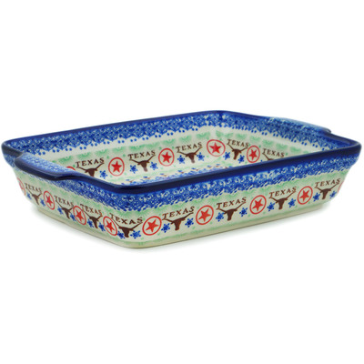 Pattern D166 in the shape Rectangular Baker with Handles