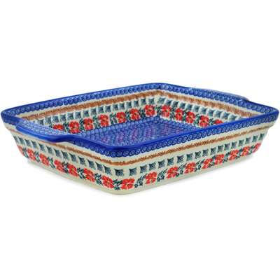 Pattern D181 in the shape Rectangular Baker with Handles