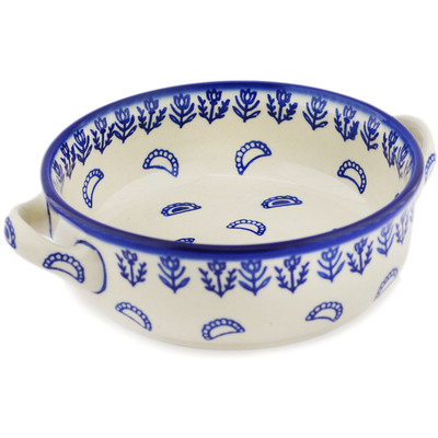 Round Baker with Handles in pattern D468