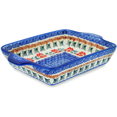 Rectangular Baker with Handles in pattern D181