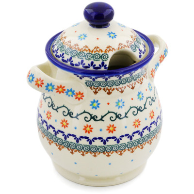Jar with Lid and Handles in pattern D203