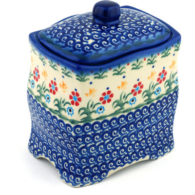 Pattern D19 in the shape Jar with Lid