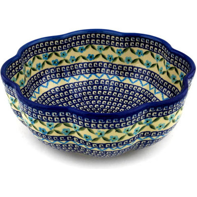 Scalloped Fluted Bowl in pattern D18
