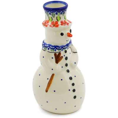 Pattern D152 in the shape Snowman Candle Holder
