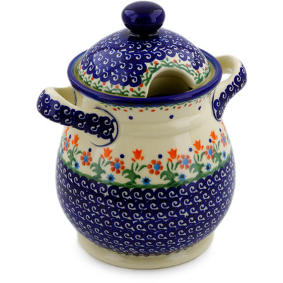 Pattern D19 in the shape Jar with Lid and Handles