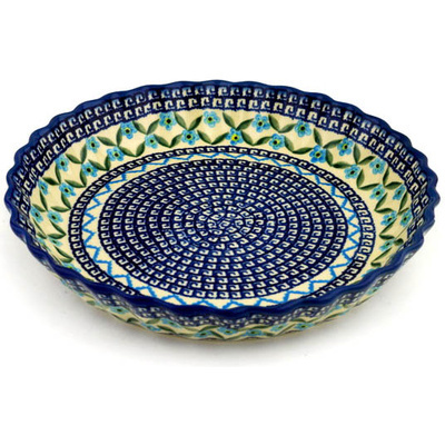 Fluted Pie Dish in pattern D18