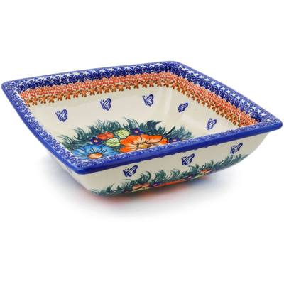 Pattern D86 in the shape Square Bowl
