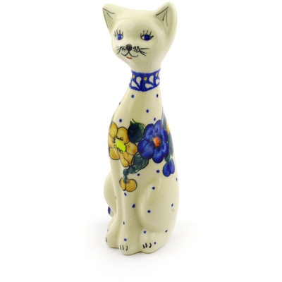 Cat Figurine in pattern D108