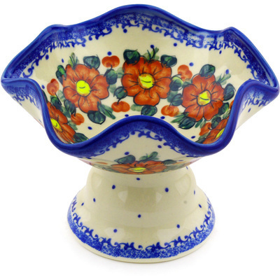 Pattern  in the shape Bowl with Pedestal