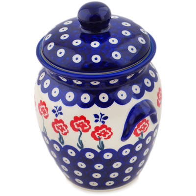Jar with Lid and Handles in pattern D336