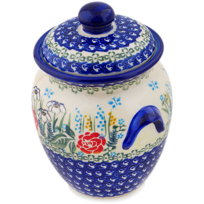 Pattern D312 in the shape Jar with Lid and Handles