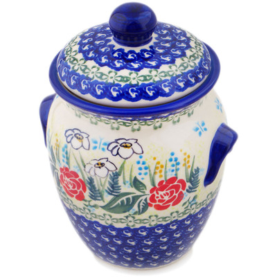Pattern D312 in the shape Jar with Lid and Handles