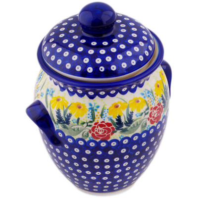 Pattern D332 in the shape Jar with Lid and Handles