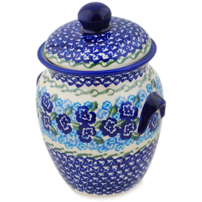Jar with Lid and Handles in pattern D324