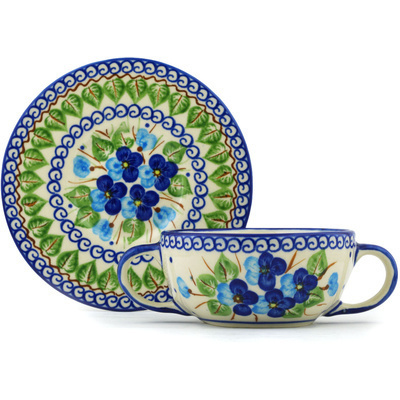Bouillon Cup with Saucer in pattern D155