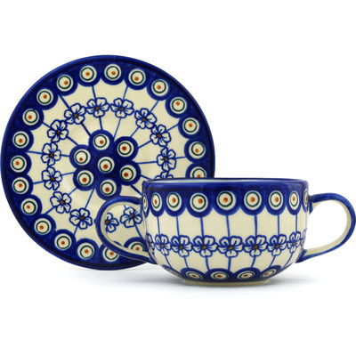 Pattern D106 in the shape Bouillon Cup with Saucer