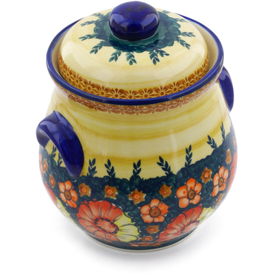 Jar with Lid and Handles in pattern D112