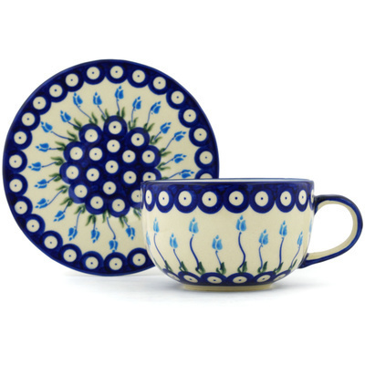 Cup with Saucer in pattern D107