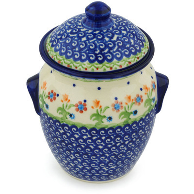 Jar with Lid and Handles in pattern D19