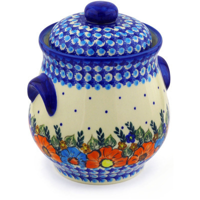 Jar with Lid and Handles in pattern D114