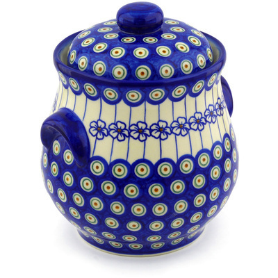 Jar with Lid and Handles in pattern D106