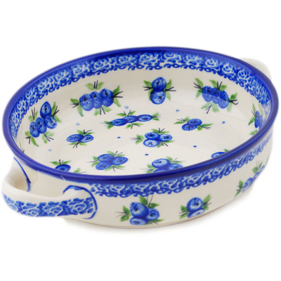 Round Baker with Handles in pattern D343