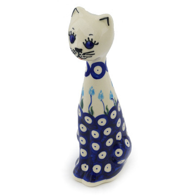 Cat Figurine in pattern D107