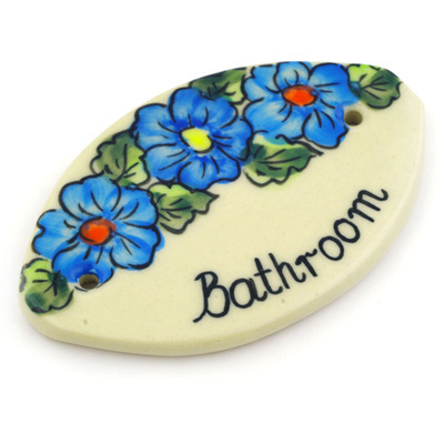 Restroom Sign in pattern D116A-BATHROOM