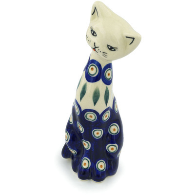 Cat Figurine in pattern D22
