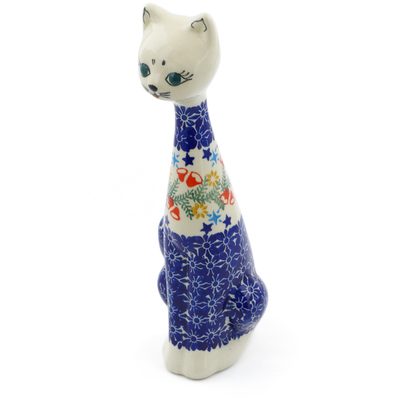 Cat Figurine in pattern D205