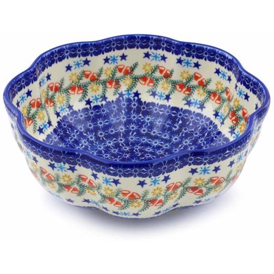 Scalloped Fluted Bowl in pattern D205