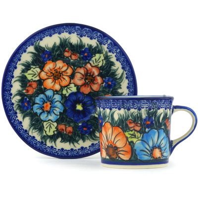 Pattern D86 in the shape Cup with Saucer