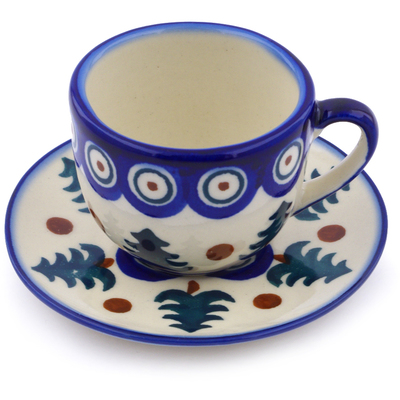 Espresso Cup with Saucer in pattern D102