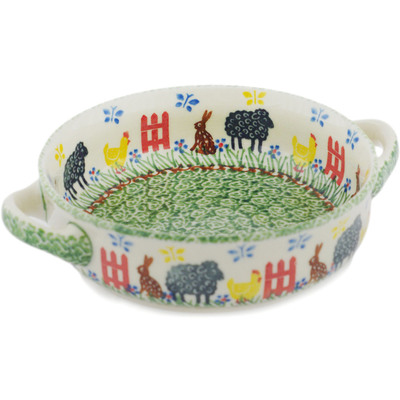 Pattern D473 in the shape Round Baker with Handles