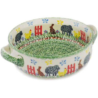 Pattern D473 in the shape Round Baker with Handles