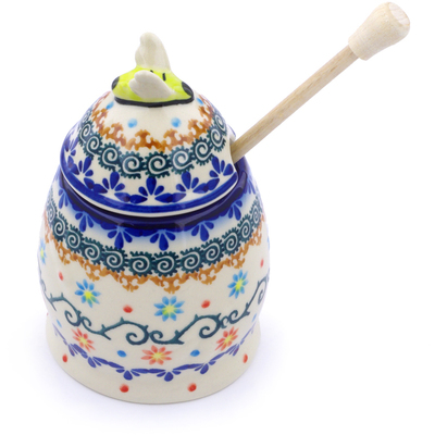 Honey Jar with Dipper in pattern D203