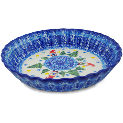 Fluted Pie Dish in pattern D375