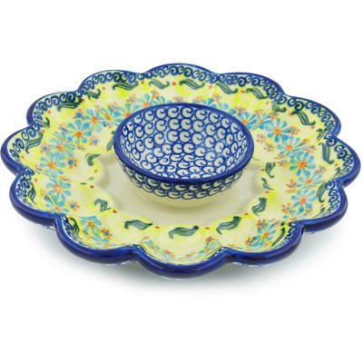 Pattern D120 in the shape Egg Plate
